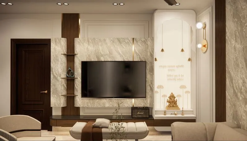 3BHK residential interior renovation, Inderpuri Naraina, Delhi — Spatial Genesis