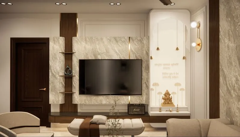3BHK renovation, Inderpuri Delhi — Spatial Genesis complete interior refit